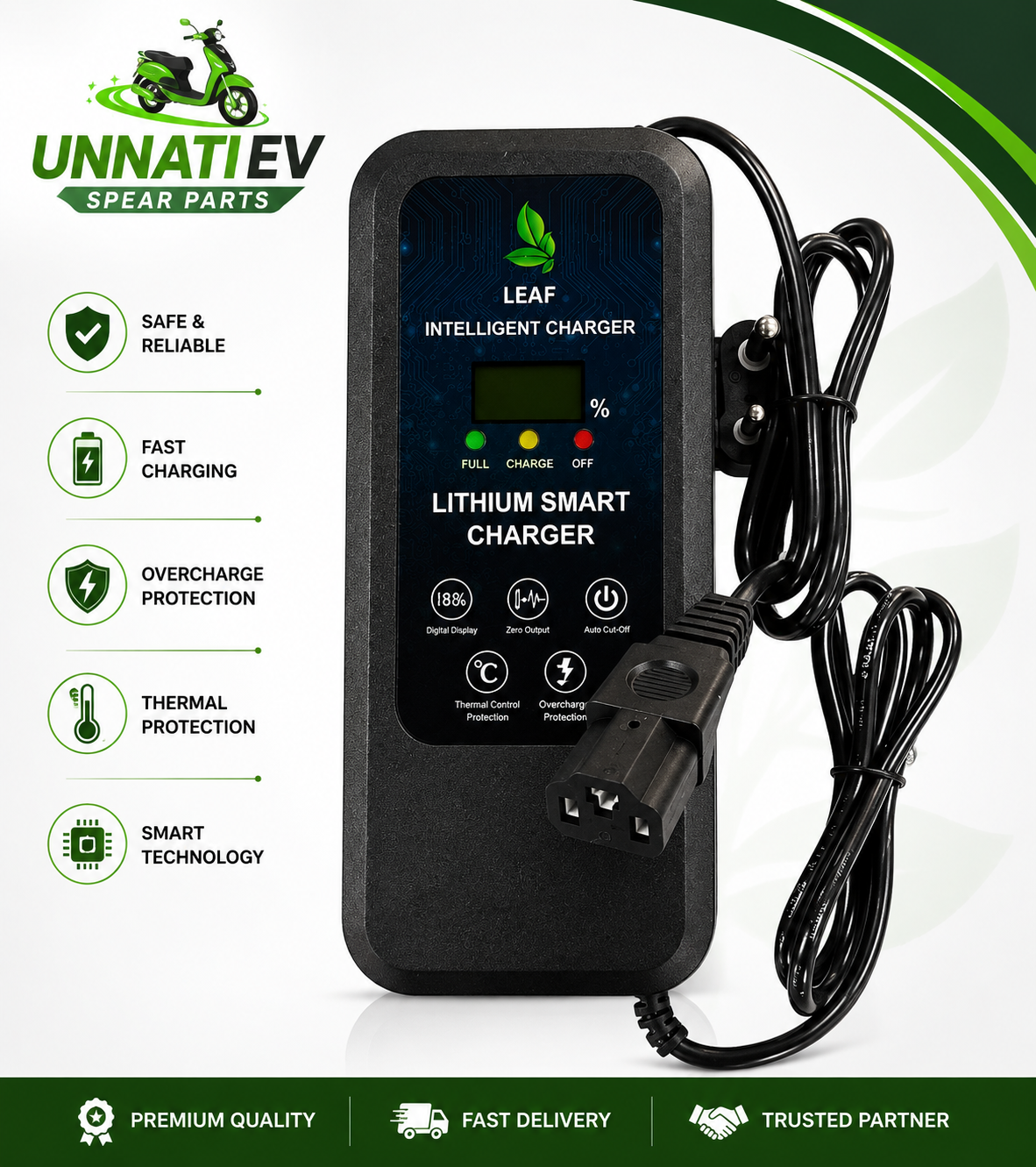 EV CHARGER [LCD 54.6V 6A] PLS [UN-03]