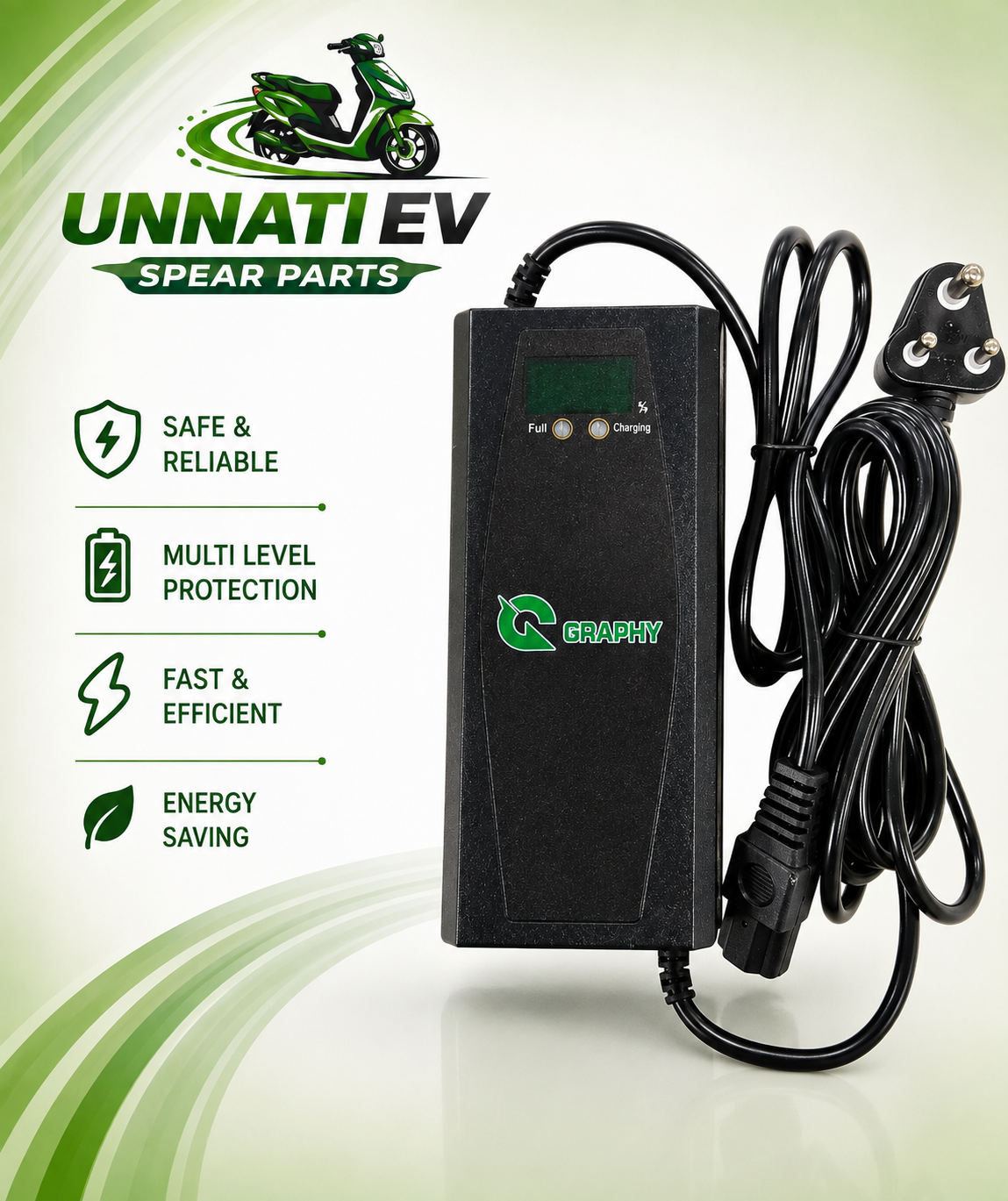 GRAPHY 60V 4A Lead Acid EV Charger (UN-15)
