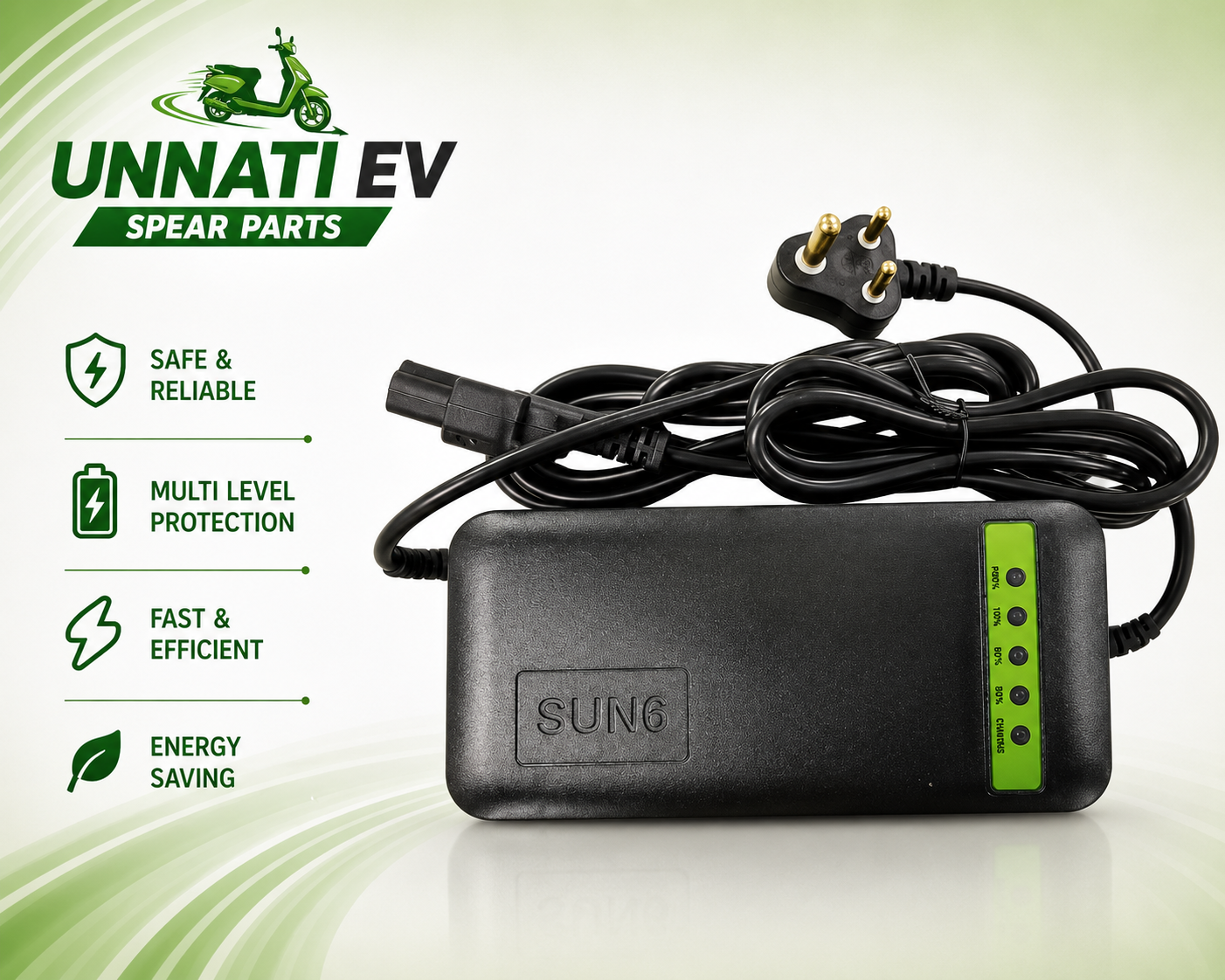 SUN6 60V 3A Lead Acid EV Charger (Waterproof) (UN17)