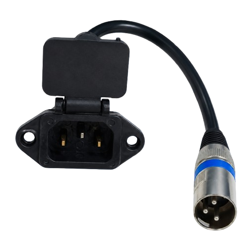 QY XLR MALE+3 PIN CHARGING SOCKET (UN446)