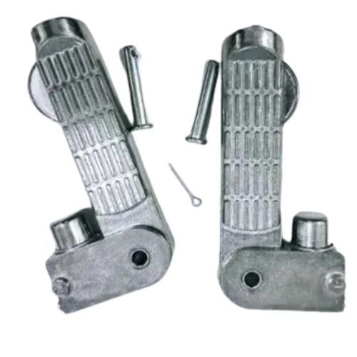 GENTS FOOTREST PUSH SILVER (UN352)